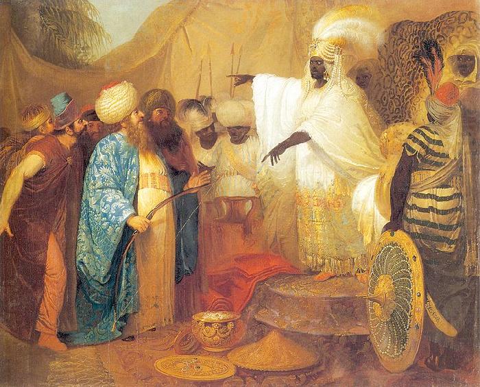 Ethiopian king meeting ambasadors of Persia, Franciszek Smuglewicz